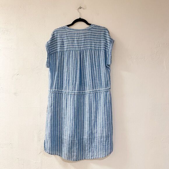 Rails Emma Mini Dress in St. Germain Stripe Blue Small - Picture 3 of 8